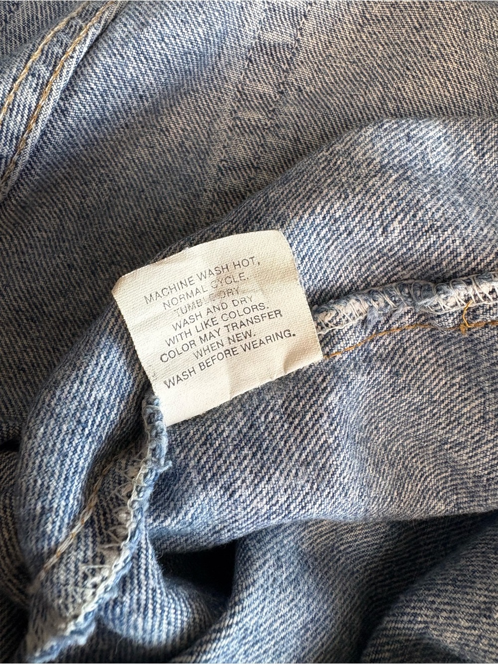 Vintage 1980’s Levi's 506 Medium WashStraight Leg Light Blue Jeans - Made in USA - Picture 4 of 15